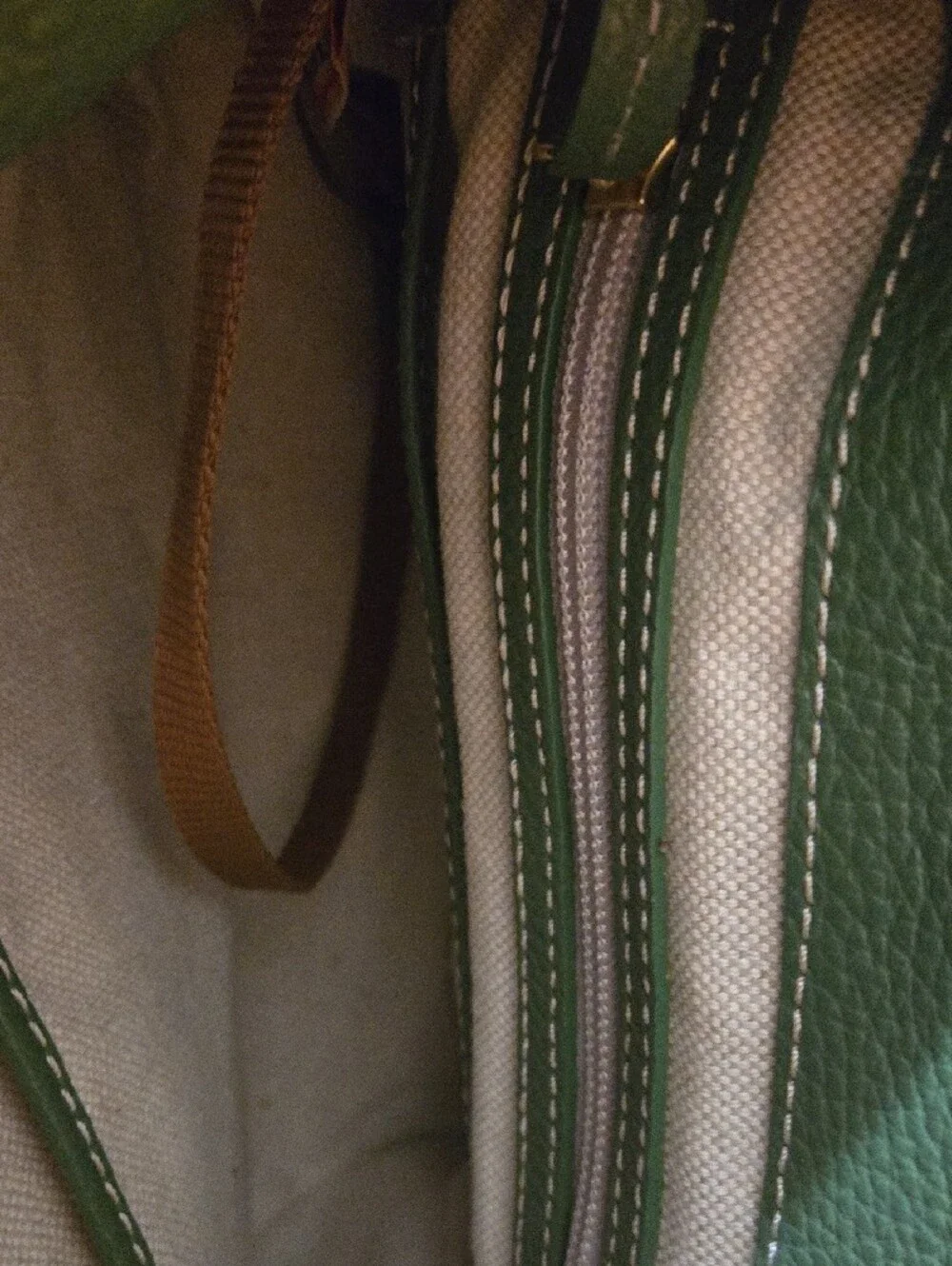 Dooney & Bourke Lucca Green Pebbled Leather Satchel.